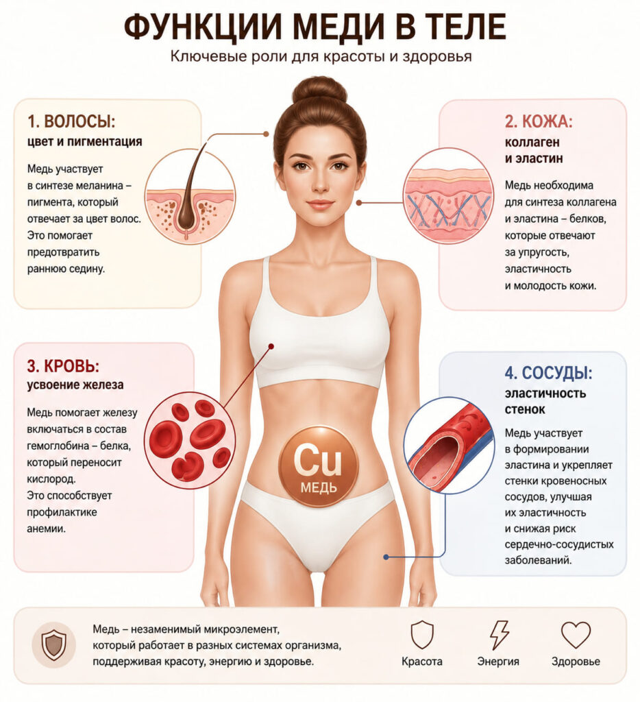 Функции меди в организме