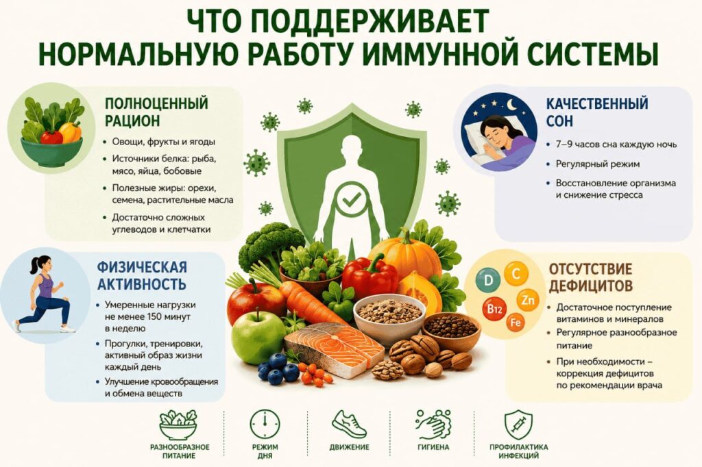 Что помогает поддерживать иммунную систему